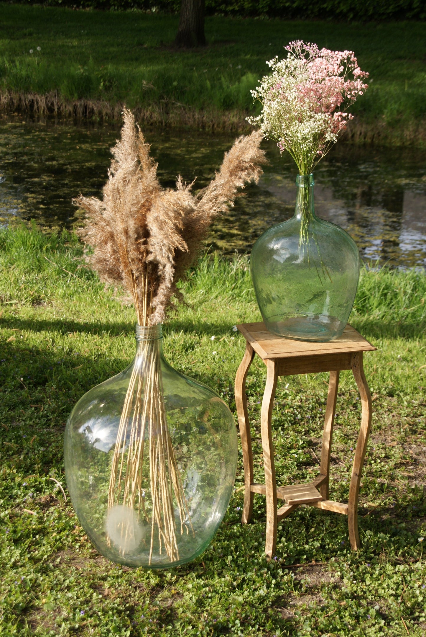 Grote bolle glazen vaas / gistfles XL