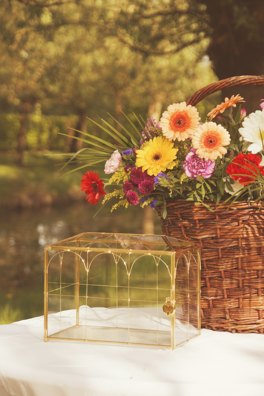 Enveloppen doos bloemen warme filter
