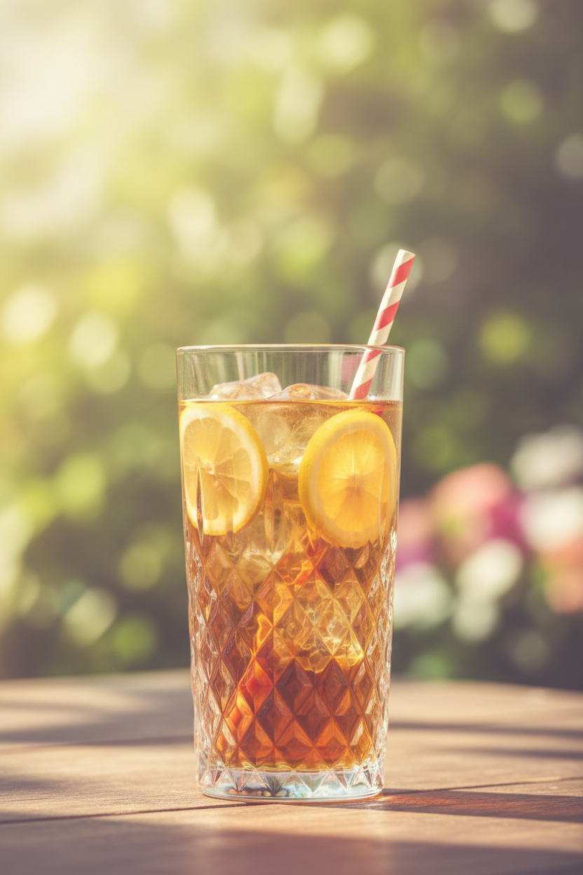 Longdrinkglas zomerse sfeer