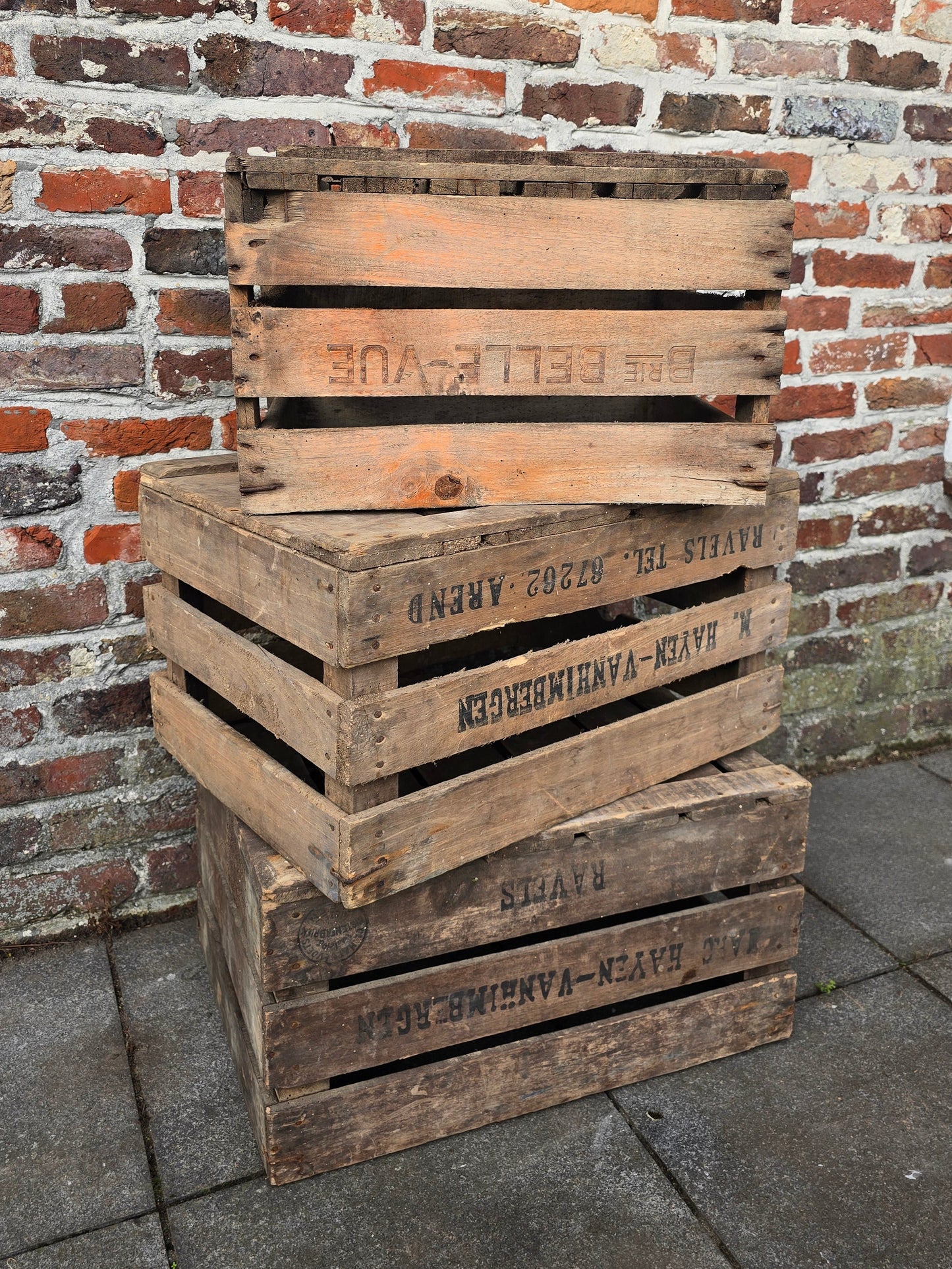 Houten fruit kistjes